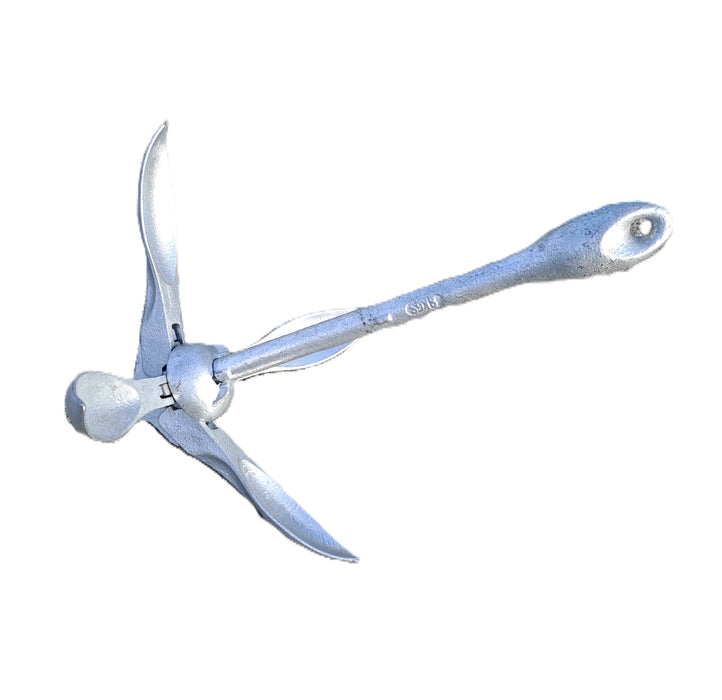 4 Prong Galvanised Folding Anchor