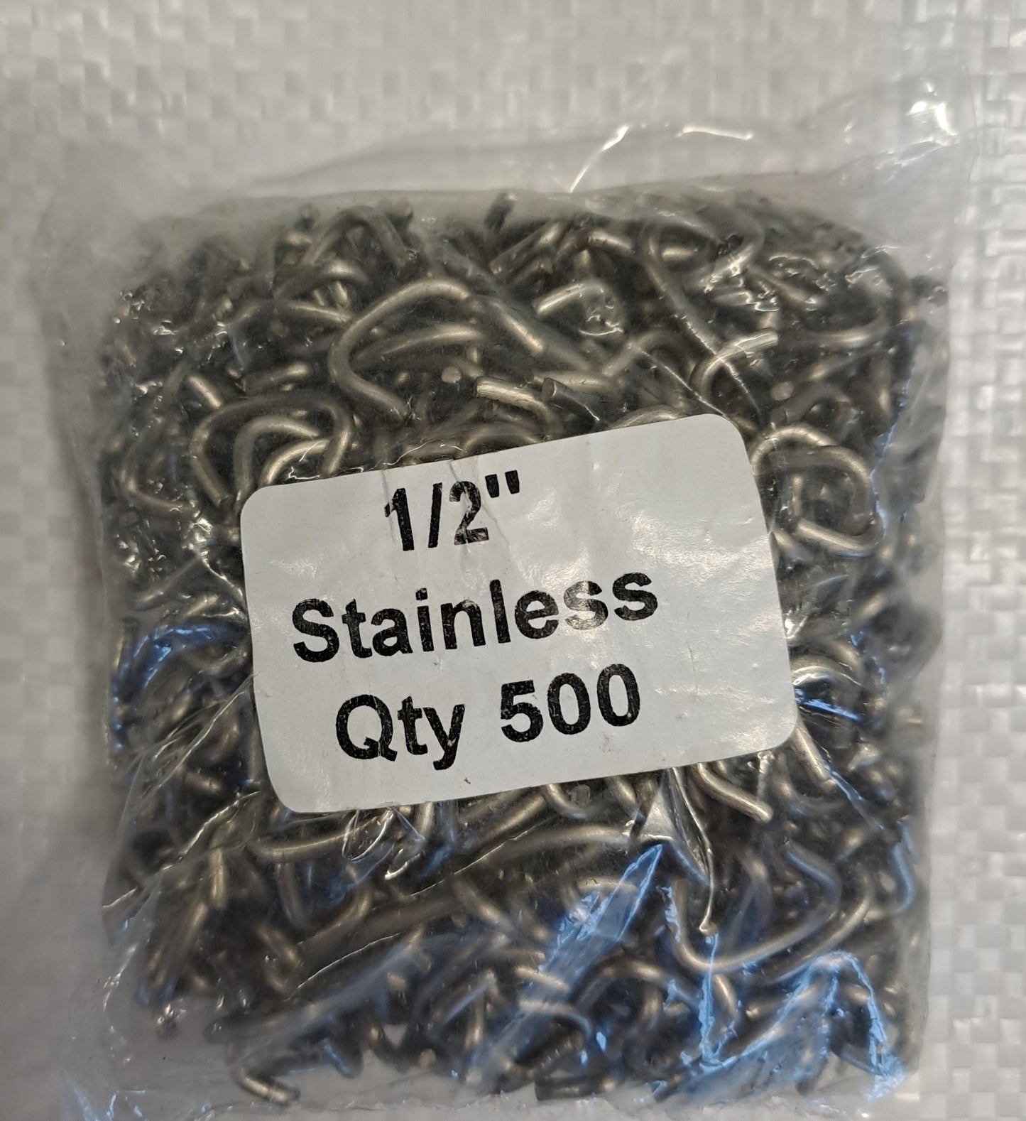 Stainless Hog Rings (Pack of 500)